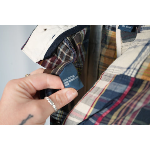 "Retail" Vintage Polo Ralph Lauren Plaid Patchwork Bermuda Shorts W32 Men's