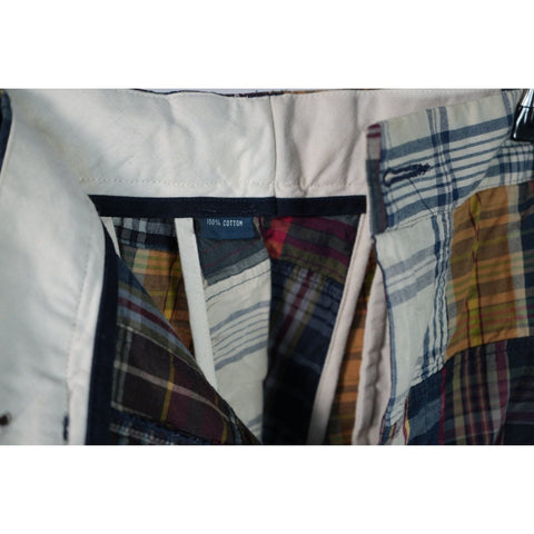 "Retail" Vintage Polo Ralph Lauren Plaid Patchwork Bermuda Shorts W32 Men's