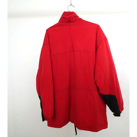 "Retail" Vintage Marlboro Country Store Mid-Length Duck Down Puffer Trench Red Large