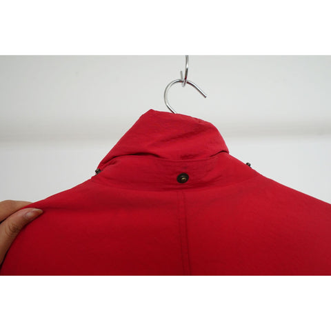 "Retail" Vintage Marlboro Country Store Mid-Length Duck Down Puffer Trench Red Large