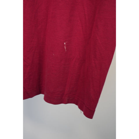 "Retail" Vintage FOTL Elvis Presley Graphic Tee Shirt Maroon L Single Stitch Made in USA