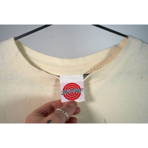 "Retail" Vintage '93 "That's All Folks" Looney Tunes Tweety Bird Tee Shirt White Single Stitch