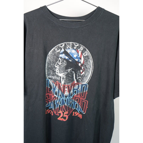 "Retail" Vintage Lynyrd Skynyrd 1973-1998 25 Year Tour Tee Shirt Black
