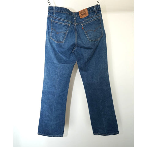 "Retail" Vintage Levi's 517 Orange Tab Boot Cut Denim Jeans 35x30.5 Men's Made in USA