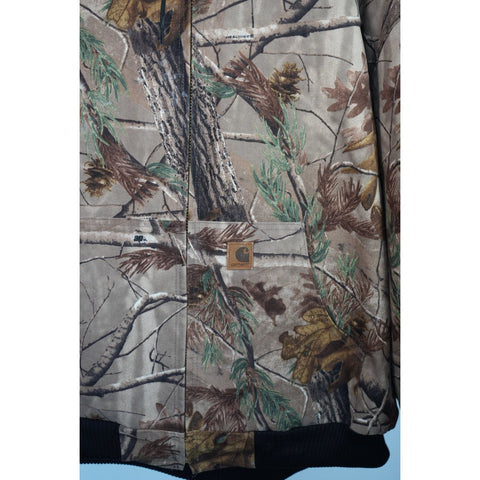 "Retail" Carhartt RealTree Quilt Lined Duck Canvas Camouflage Full Zip Active Jacket 3XL