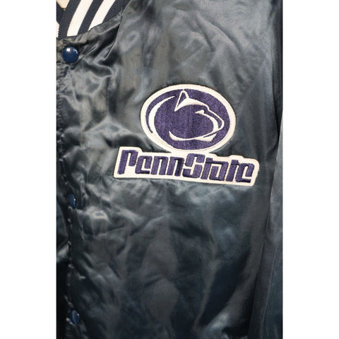 "Retail" Vintage Chalk Line Quilt Lined Penn State Nittany Lions Bomber Jacket Black L