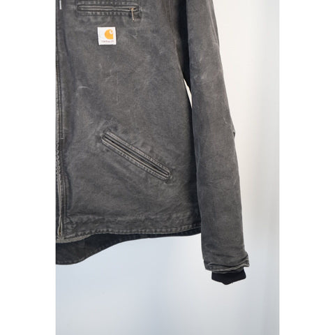"Retail" Carhartt WJ141 BLK Sherpa Lined Canvas Full Zip Sierra Jacket Black XXL