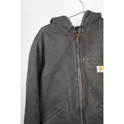 "Retail" Carhartt WJ141 BLK Sherpa Lined Canvas Full Zip Sierra Jacket Black XXL