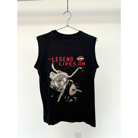 "Retail" Vintage 90s Harley-Davidson Worth Kansas City Graphic Sleeveless Tee Shirt M
