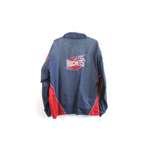 G-III Houston Rockets Windbreaker Jacket | Vintage NBA Basketball Team Outerwear | Retro 90s Style Full Zip Sportswear | XL Fan Gear Streetwear Jacket