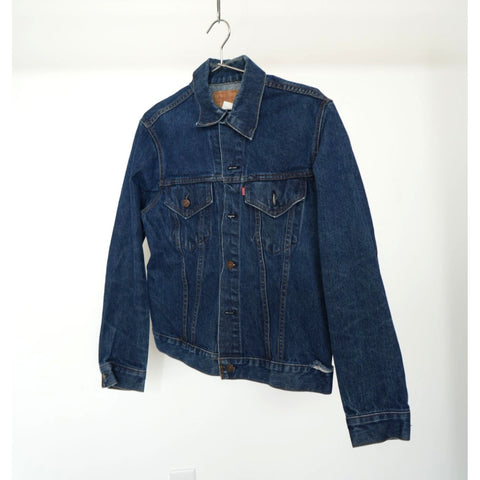 "Retail" VTG 70s Levi's 70505 0217 Denim Trucker Jacket Blue Size 40 Men's Made in USA