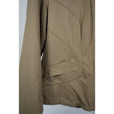 "Retail" Harley Davidson Back Logo Embroidered Stitch Full Jacket Tan Medium Women's