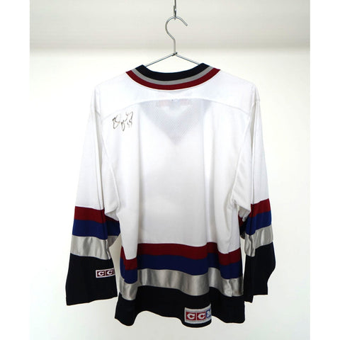 "Retail" Vintage CCM NHL Vancouver Canucks Ice Hockey V-neck Jersey Small Men's
