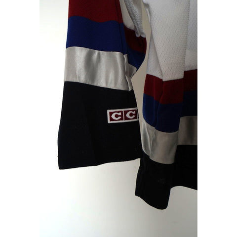 "Retail" Vintage CCM NHL Vancouver Canucks Ice Hockey V-neck Jersey Small Men's