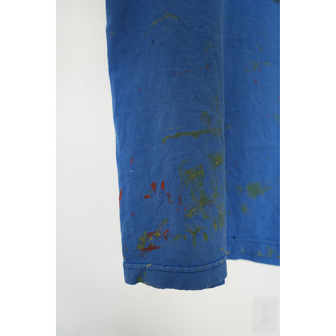 "Retail" Vintage 1999 Santana Supernatural Distressed Sleeveless Tee Shirt Blue