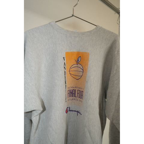 "Retail" Vintage Champion Reverse Weave NCAA Women's Vanderbilt Sweatshirt Gray Large