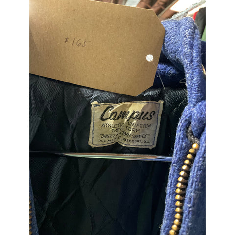 Campus Blue Hoodie Jacket – Classic Zip-Up Hooded Outerwear for Casual Everyday Comfort