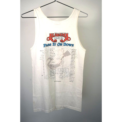 "Retail" Vintage Belton Pass It On Down Alabama Tour '90 Tank Top White Small