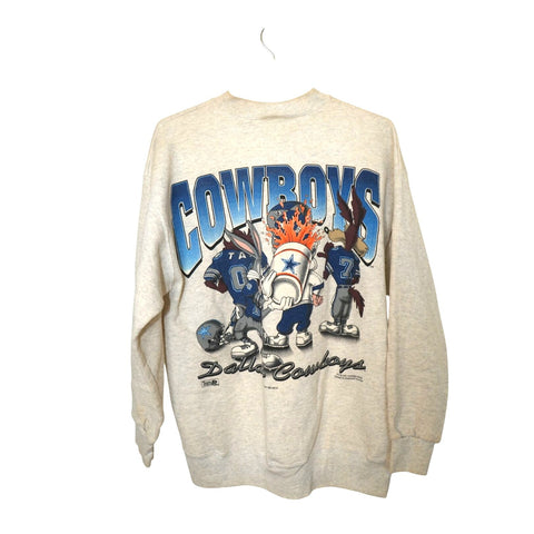 "Retail" VTG America's Favorite NFL Looney Tunes Dallas Cowboys Pullover Sweatshirt Large