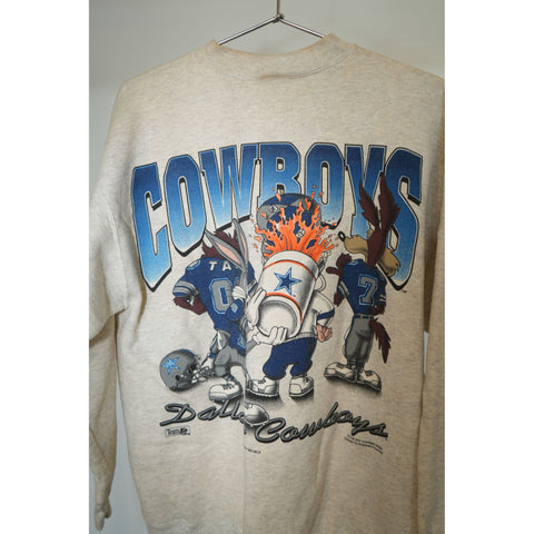 "Retail" VTG America's Favorite NFL Looney Tunes Dallas Cowboys Pullover Sweatshirt Large