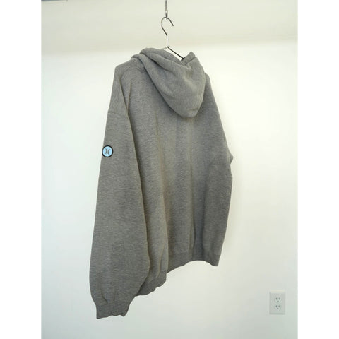 "Retail" Vintage Hurley Spell Out Logo Print Pullover Hoodie Gray XL Men's