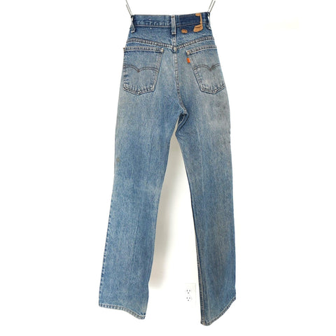 "Retail" Vintage Levi's Orange Tab Boot Cut Denim Jeans Blue W27 Women's