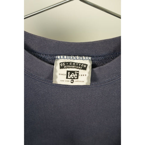 "Retail" Vintage Lee Delta Delta Delta Embroidered Pullover Sweatshirt Navy Blue XL