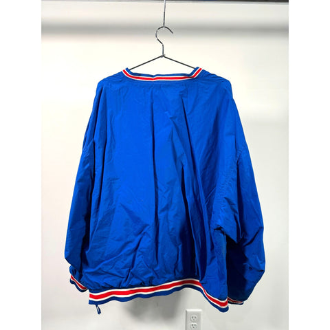 "Retail" Vintage Starter Kansas City Jayhawks Pullover Windbreaker Jacket Blue 2XL Men's