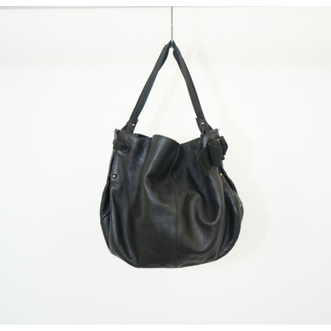 "Retail" Salvatore Ferragamo Vara Ribbon Black Calf Leather Handbag Women's