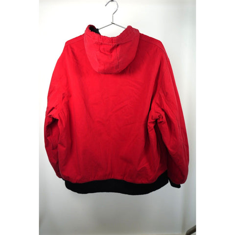 "Retail" Carhartt University of Oklahoma Logo Embroidered Ripstop Active Jacket Red XL