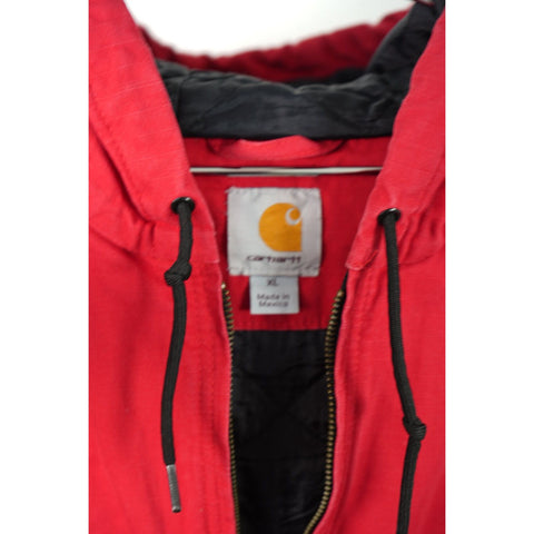 "Retail" Carhartt University of Oklahoma Logo Embroidered Ripstop Active Jacket Red XL