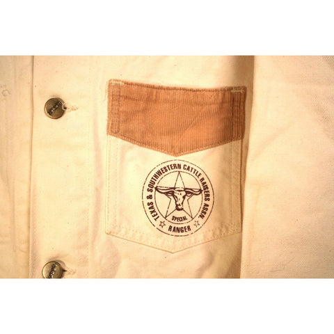 "Retail" Vintage Carhartt Canvas Corduroy Work Chore Jacket White Brown Men's