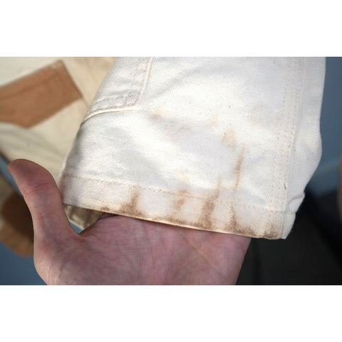 "Retail" Vintage Carhartt Canvas Corduroy Work Chore Jacket White Brown Men's