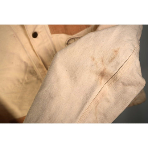 "Retail" Vintage Carhartt Canvas Corduroy Work Chore Jacket White Brown Men's
