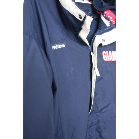 "Retail" Vintage Columbia Sportswear NFL New York Giants Fleece Lined Full Zip Jacket