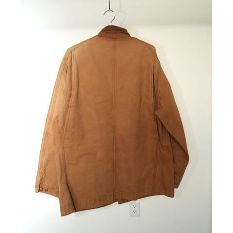 "Retail" VTG Carhartt Blanket Lined Corduroy Collar Duck Canvas Michigan Chore Coat 50L