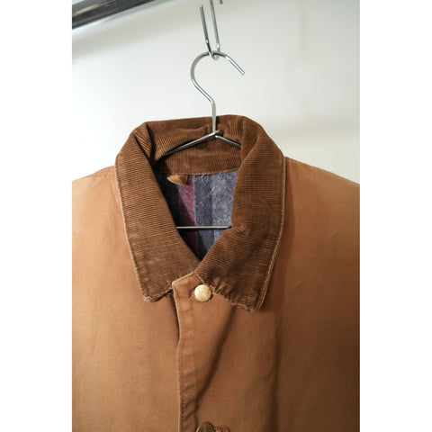 "Retail" VTG Carhartt Blanket Lined Corduroy Collar Duck Canvas Michigan Chore Coat 50L