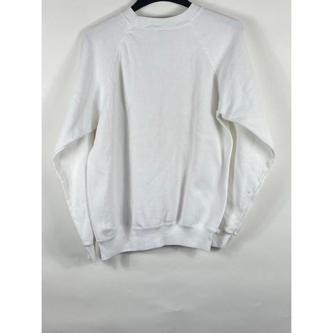 "Retail" Vintage Hanes Amazing Grace Music Notes Pullover Sweatshirt White L