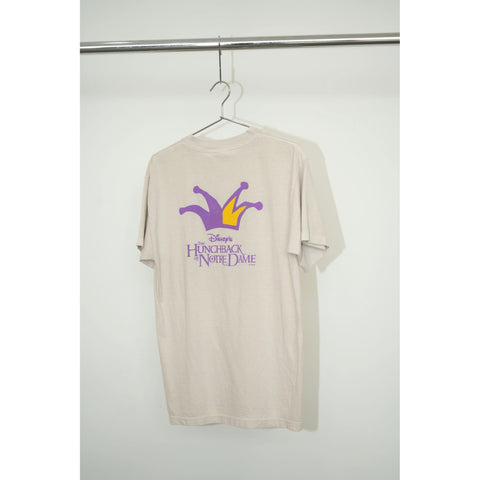 "Retail" Vintage Disney Hunchback Of Notre Dame Graphic Tee Shirt Beige Large Men's
