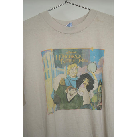 "Retail" Vintage Disney Hunchback Of Notre Dame Graphic Tee Shirt Beige Large Men's