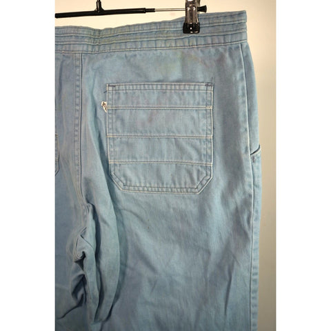 "Retail" Vintage Levi's White Tab Flare Baby Blue Jeans 34x29.5
