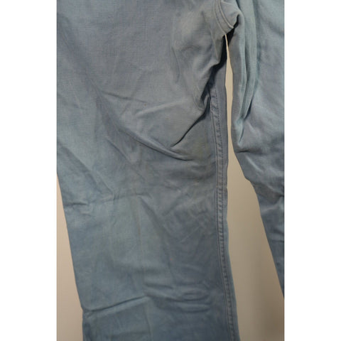 "Retail" Vintage Levi's White Tab Flare Baby Blue Jeans 34x29.5