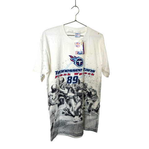 "Retail" Vintage All Sport NFL Tennessee Titans Frank Wycheck Tee Shirt White Medium NWT