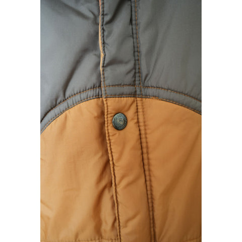 "Retail" Vintage Ocean Pacific Brown and Burnt Orange Puffer Jacket Size XL Men's