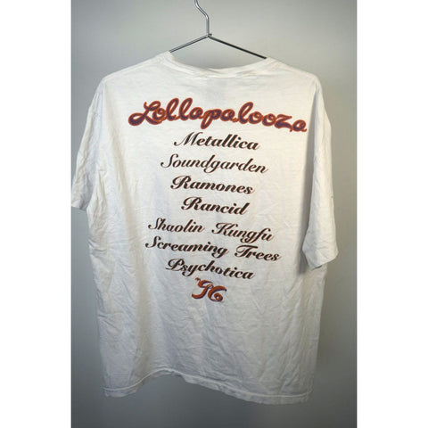 "Retail" Vintage Giant Summer of Noise 1996 Lollapalooza Tee Shirt White XL Single Stitch