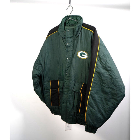 "Retail" Vintage NFL Logo Athletic Green Bay Packers Quilt Lined Insulated Jacket Large