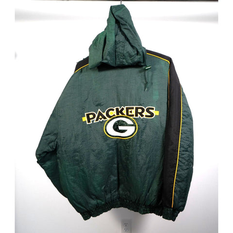"Retail" Vintage NFL Logo Athletic Green Bay Packers Quilt Lined Insulated Jacket Large