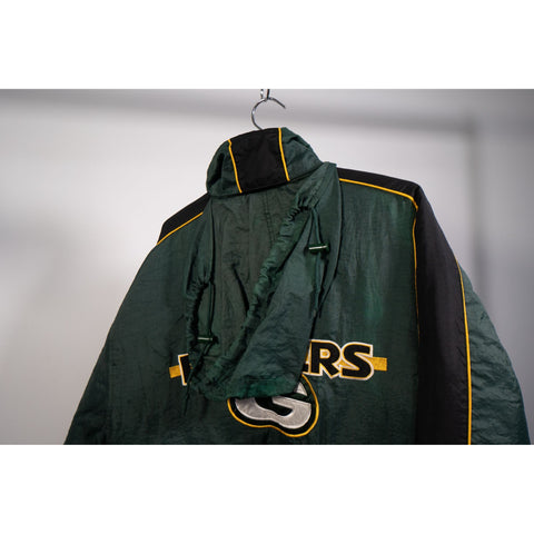 "Retail" Vintage NFL Logo Athletic Green Bay Packers Quilt Lined Insulated Jacket Large