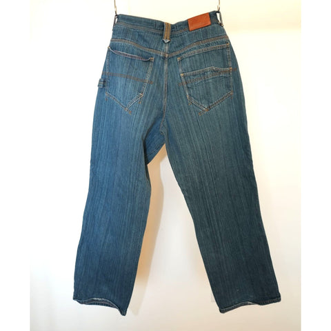 "Retail" Vintage Sean John Stitched Double Knee Baggy Denim Jeans 32x31 Men's