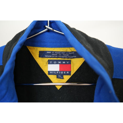 "Retail" Vintage Tommy Hilfiger Quarter Zip Fleece Pullover Sweatshirt Size XL Men's